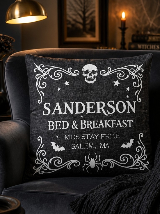 Other - Sanderson Sisters Bed & Breakfast Decorative Halloween Pillowcase